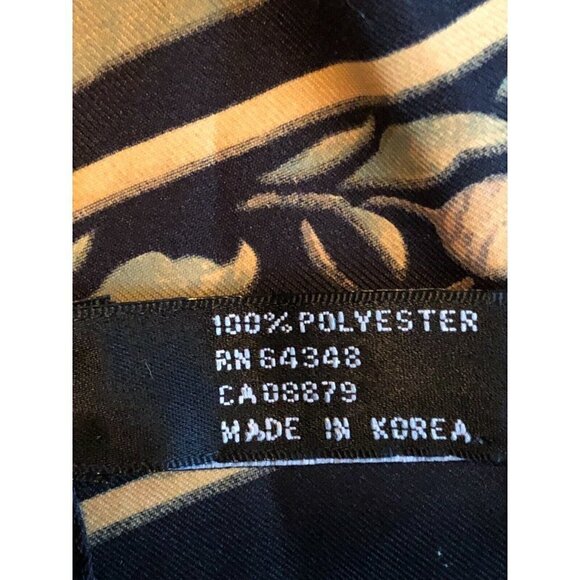 Basha Scarves Womens Black Green Maroon Fruit Pineapple Bird Scarf - Picture 3 of 4